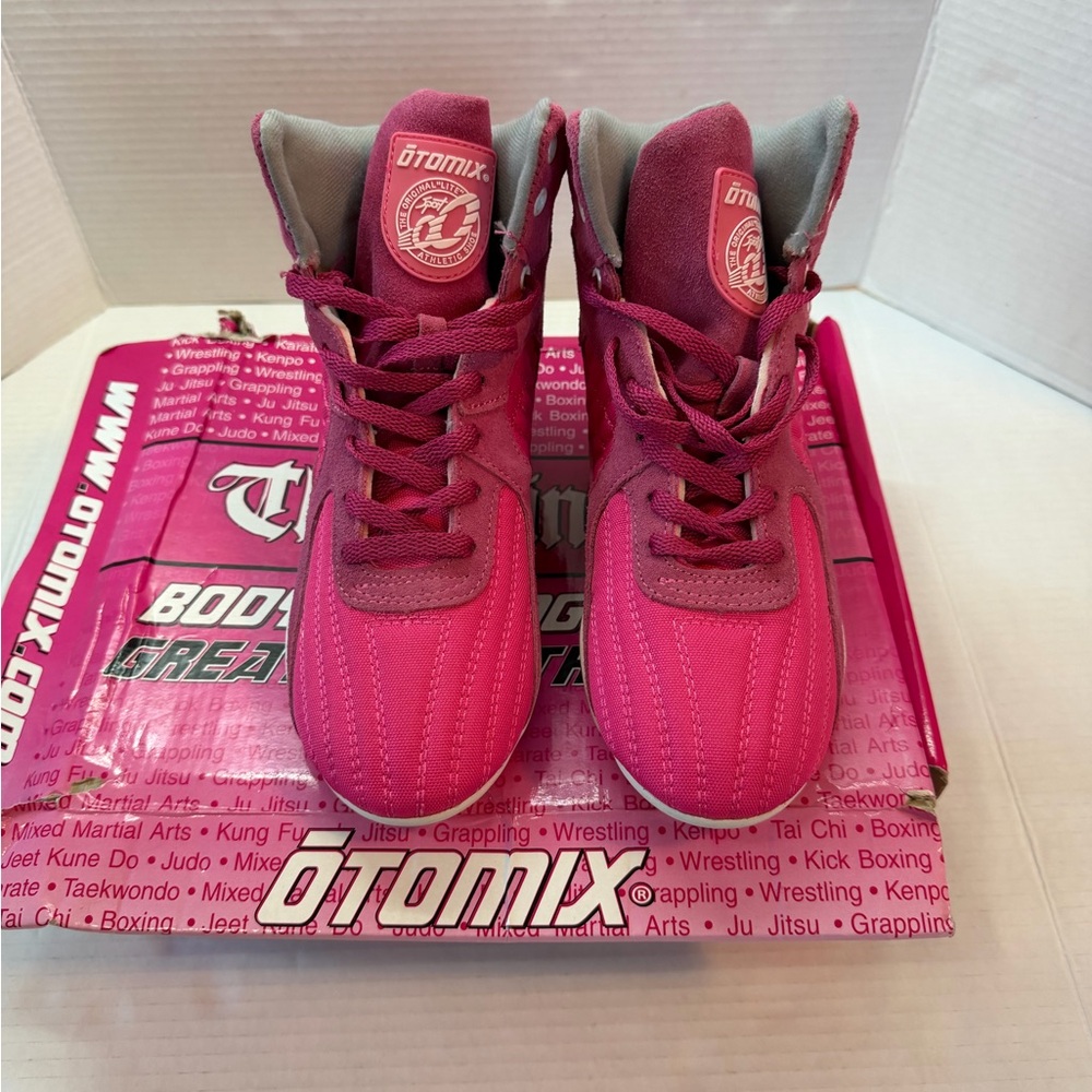 OtomiX Women's Pink Combat & Moto Boots